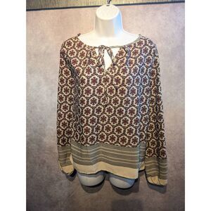Poema loose & lightweight boho top medium